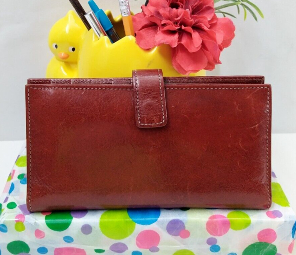 Gary's Leather Credit Card ID Window Bifold Wallet - Made in USA - Vintage